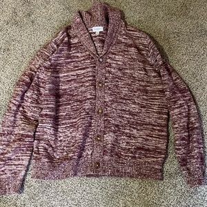 Purple/ maroon color button down sweater